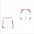 DMU HC Men's X Tec Style White Red With White Piping Playing Short