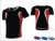 Evo Style Men's Black Red White Men Playing Shirt