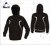 Evo Style Black White Unisex Hooded Sweatshirt