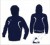 Evo Style Navy White Unisex Hooded Sweatshirt