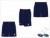 HW HC Men's Xpression Style Navy With White Piping Playing Short