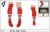 HW HC Unisex Xpression Style Red White Blue Striped Socks