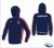 Hampshire Unisex X Tec Style Navy Red  White Hooded Sweatshirt