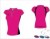 Umpire Style Women's Pink Black Polo Shirt