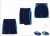 X Tec Style Men's Navy Blue With White Piping Playing Short