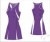 Bio Tec Purple White Women's Netball Dress