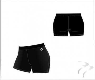 Bio Tec Black Women's Netball Undershort ( Knicker)