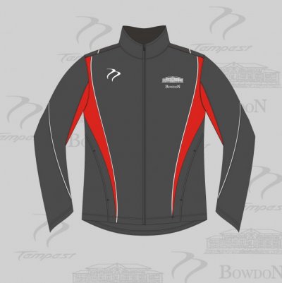 Bowdon HC Men's Black Red White Tracksuit Top