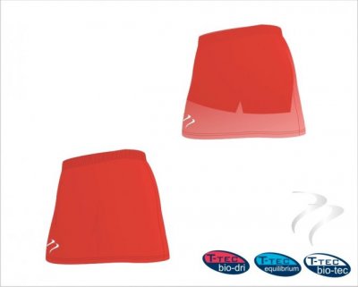 Bowdon HC Women's Classic Style Red Skort