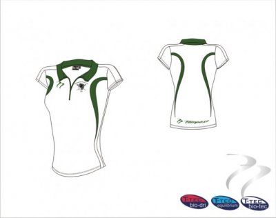 Bromsgrove HC Women's Evo Style White Green Playing Shirt