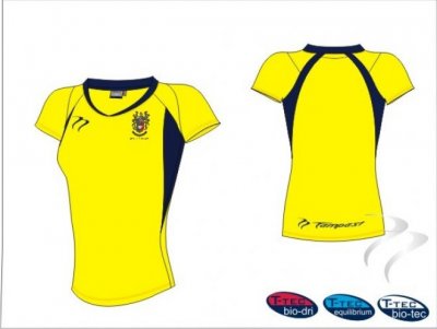 Chichester University HC Women's Club Style Yellow Navy Playing Shirt