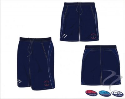 Darlington HC Men's Xpression Style Navy With White Piping Playing Short