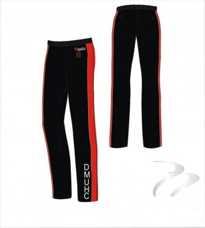 DMU HC Unisex X Tec Style Black Red White Cotton Jogging Bottom