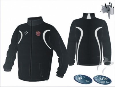 East Hockey Umpires Evo Style Black White Unisex Splash Jacket