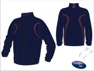 EVO Style Unisex Navy Maroon Tracksuit Top