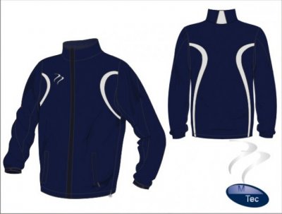 EVO Style Unisex Navy White Tracksuit Top