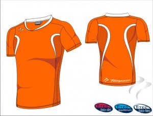 Evo Style Men's Orange White Men Playing Shirt