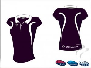 Evo Style Women's Purple White Playing Shirt
