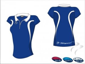 Evo Style Women's Royal White Playing Shirt