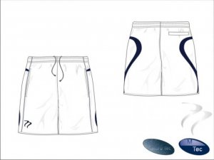 Evo Style Men's White Navy Short