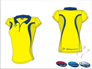 Evo Style Women's Yellow Royal Playing Shirt