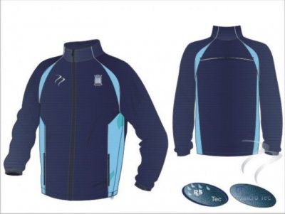 HW HC Unisex  X Tec Style Navy Light Blue White Splash Jacket