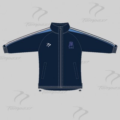HW HC Old Style Women's Navy Light Blue White Tracksuit ( Training) Top