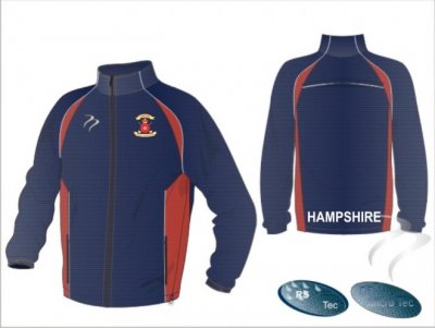 Hampshire Unisex  X Tec Style Navy Red White Splash Jacket