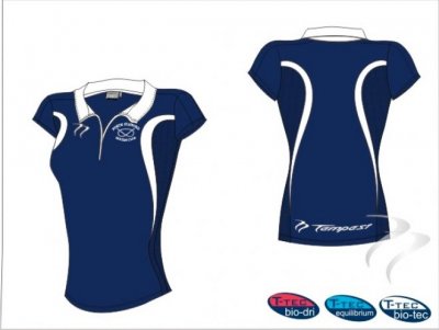 North Stafford  HC Women's Evo Style Navy White Women Playing Shirt