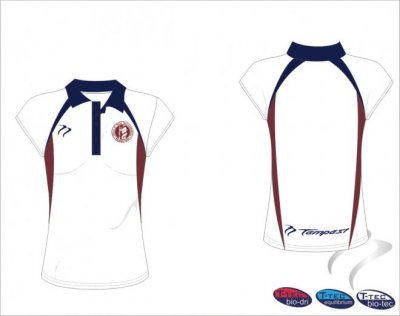 Olton & WW HC Women's White Navy Maroon Polo shirt