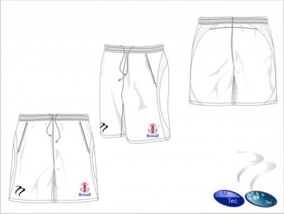 Rossall School Men's Xpression Style White Playing Short