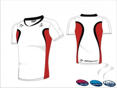 Stockton HC Evo Style Men's White Red Black Men Playing Shirt