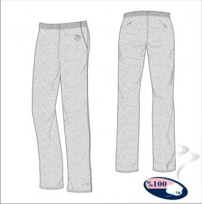 Tempest Classic Style Snow Marl Unisex Cotton Jogging Bottom