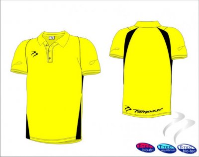 Men's Yellow Black Polo Shirt