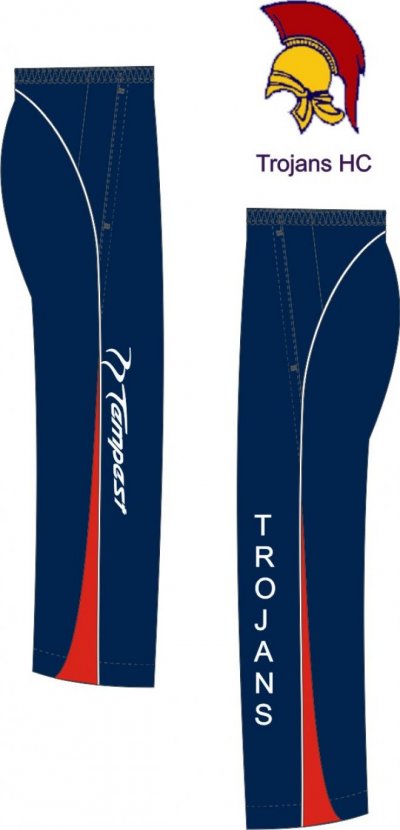 Trojan HC Junior Unisex Navy Red White Tracksuit Bottom