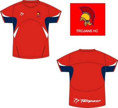 Trojans HC Men's Navy Red White Playing Shirt