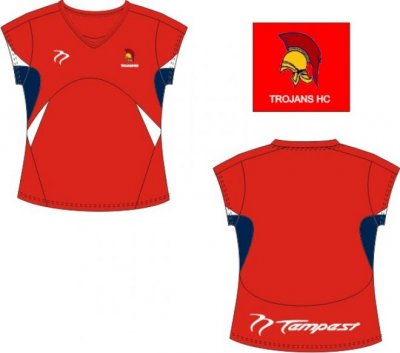 Trojans HC Women's Navy Red White Playing Shirt