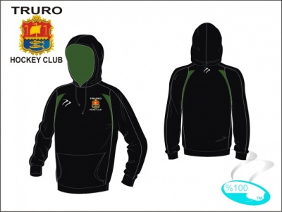 Truro  HC Unisex RT500 Style Black Green White Unisex  Hooded Sweatshirt