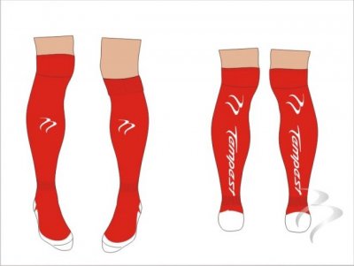 Tempest Unisex Xpression Style Red White Socks