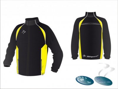 England Hockey Umpire X-Tec Style Black White Yellow Unisex Splash Jacket