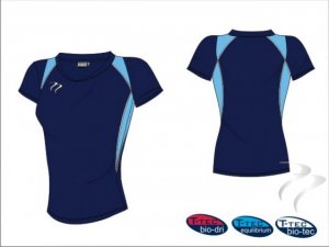 X Tec Style Women's Navy Light Blue White Playing Shirt