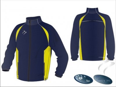 X-Tec Style Navy White Yellow Unisex Splash Jacket