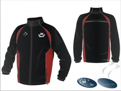 Stockton HC X-Tec Style Black White Red Unisex Splash Jacket
