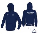 Ballymena HC Unisex Tempest Classic Style Navy Hooded Sweatshirt Ballymena Hockey Text On The Back