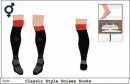 Bowdon HC Unisex Classic Style Black Red Socks