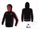 Bowdon HC Unisex X Tec Style Black Red White Hooded Sweatshirt Red Hood