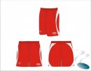 Bowdon HC Men's X Tec Style Red White With White Piping Playing Short