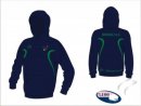 Brigg HC Unisex Evo Style Navy Green Hooded Sweatshirt