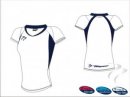 Club Style  Women's White Navy Playing Shirt