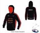 DMU HC Unisex X Tec Style Black Red White Hooded Sweatshirt With Red Inner Hood